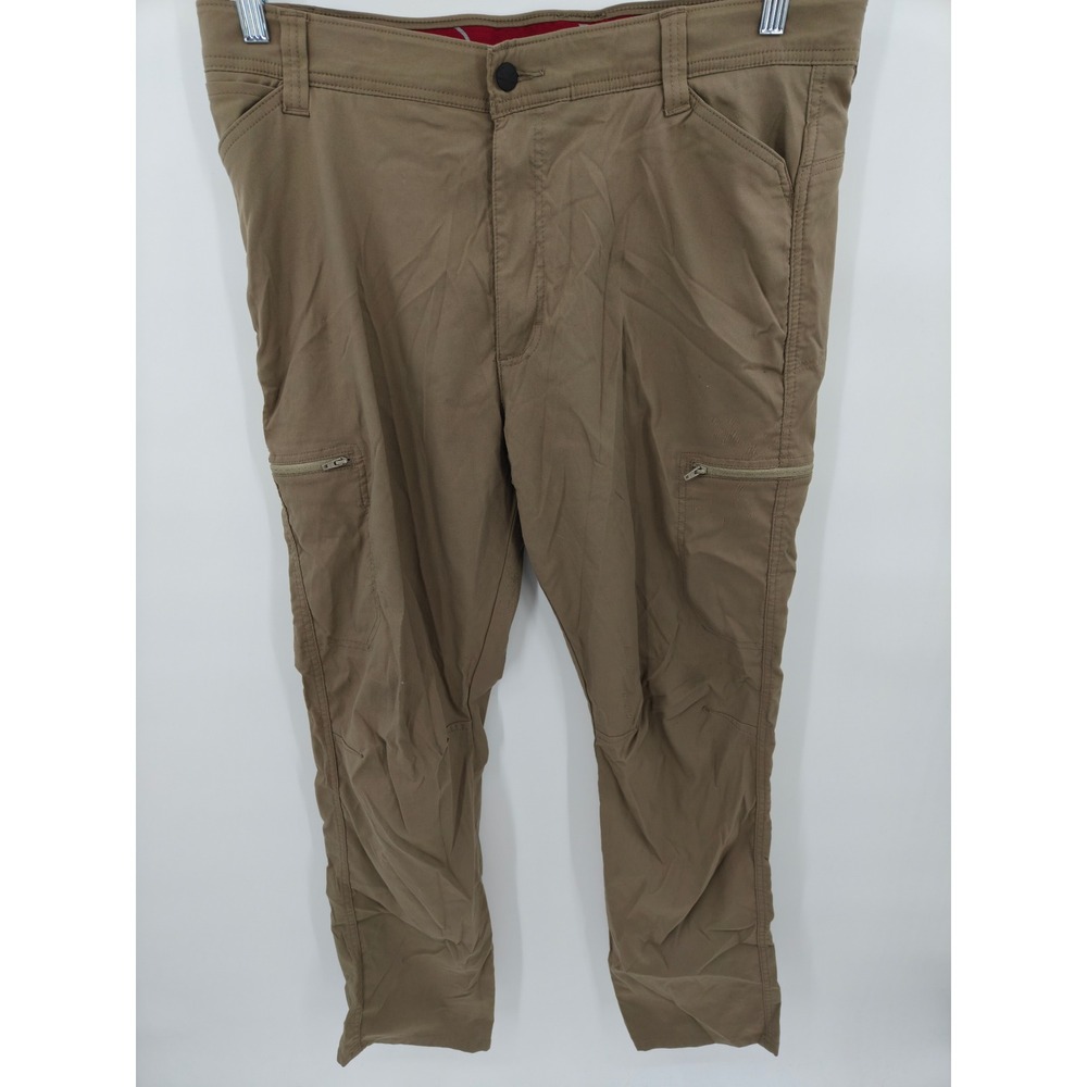 Wrangler Outdoor Series Mens 38x32 Khaki Brown Stretch Cargo Pants 10NW788FR